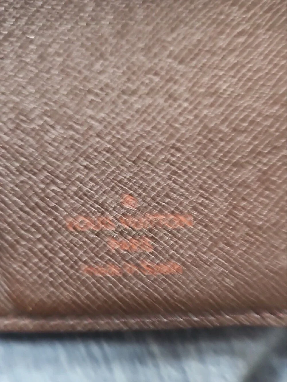 Louis Vuitton Damier Canvas Wallet in Brown